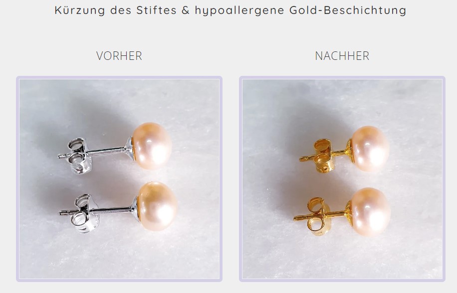 Auf Kundenwunsch ändern wir den Schmuck nach deinen Vorstellungen ab.