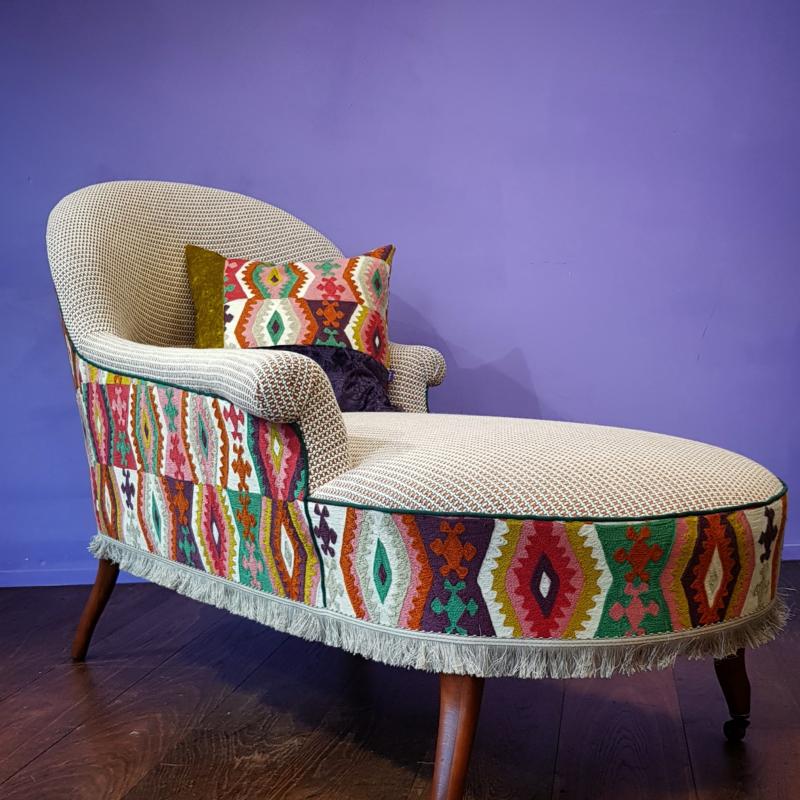 Chaiselongue / neu gepolstert
